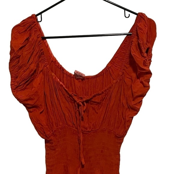 Tie Dye Maxi Boho Peasant Dress - Picture 2 of 8